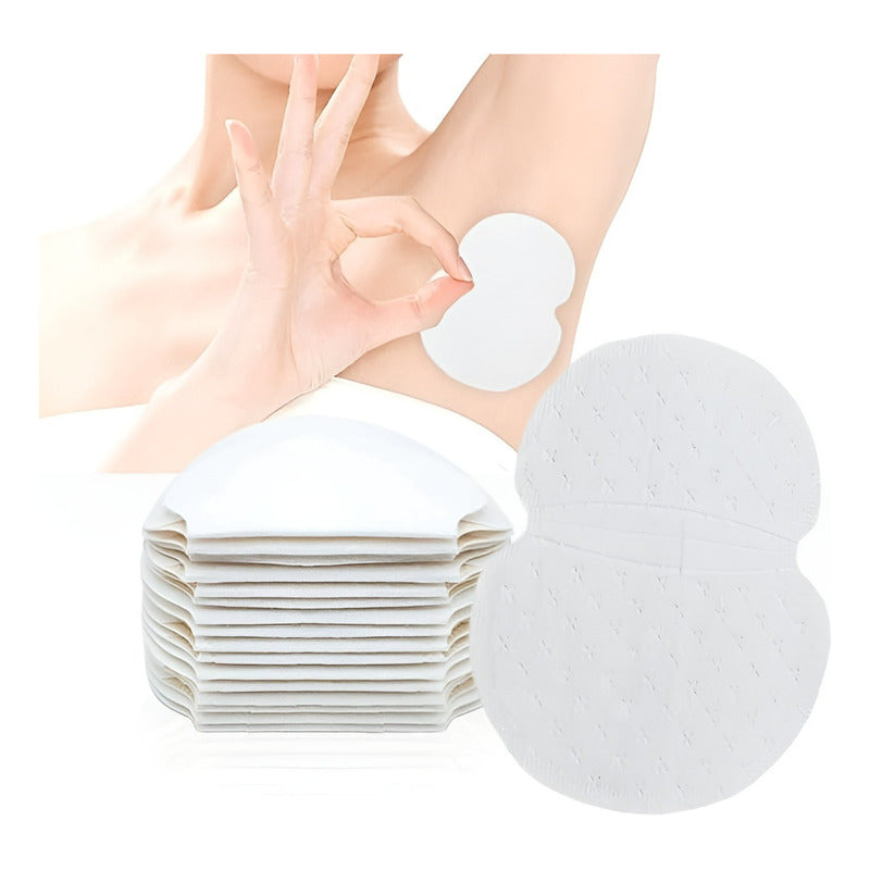 60 Parches Protectores Piel Antitranspirantes Axilas Poleras Blanco