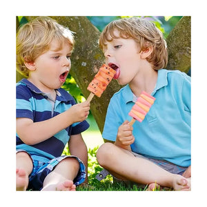 X2 Moldes De Silicona Para Helados Molde Paletas Helado 446 Juego De Moldes Grandes Para Paletas De Silicona Molde De... Blanco