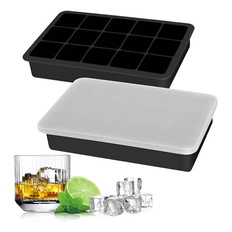 Cubetas Silicona Cubetera Silicona Cubetas Hielo C/tapa 15c Moldes Para Hielo Cubetera Hielo Cubeteras Cubetas Silicona... Surtidos