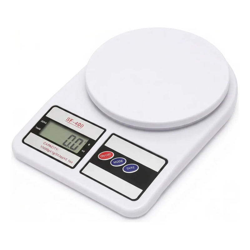 Balanza Pesa Digital Para Cocina Comercio 1g A 10kg Pesa Cocina Digital Pesas Para Cocina Balanza Digital Pesa Gramera... 10 Kg Blanco