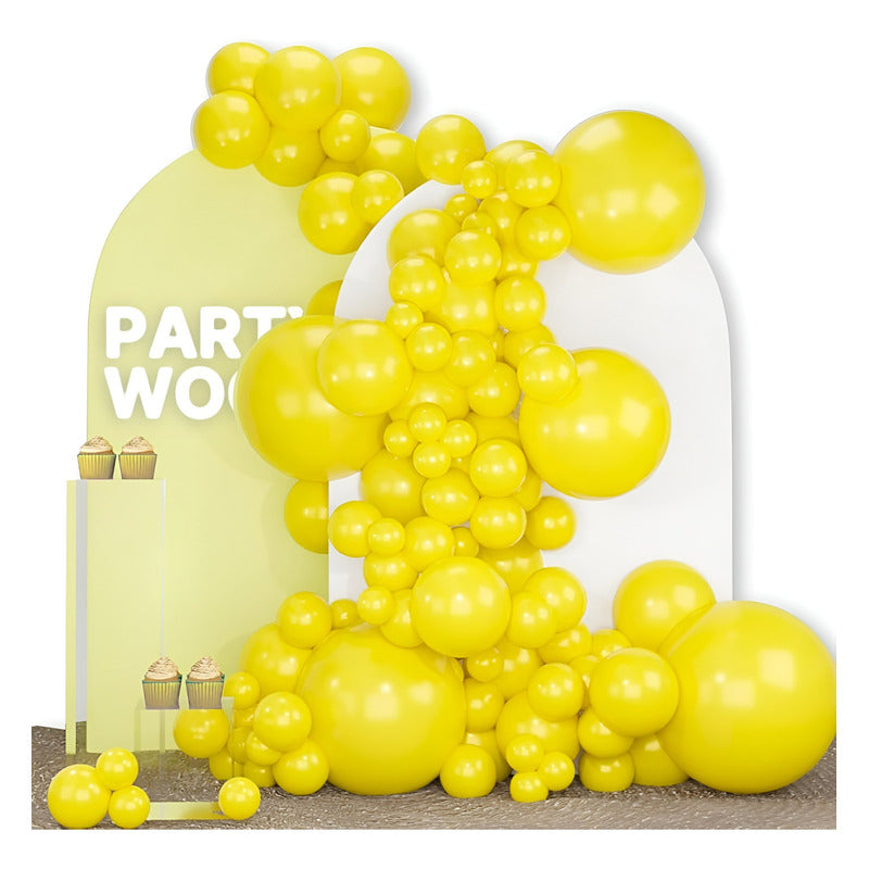 Set X50 Globos Cotillon Fiesta Globos De Cumpleaños 25cm Amarillo Globos De Cumpleaños