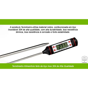Termómetro De Cocina Genérica Tp101 Negro Pluma De Calibración Automática Termometro Digital Cocina Accesorio Termómetro Electrónico Para Alimentos Multifuncional Para Temperaturas Pasteleriuscl