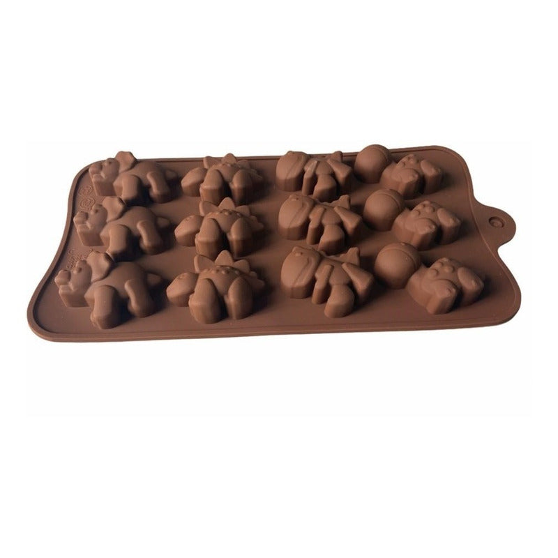 Moldes De Chocolate Dino Molde Chocolate Silicona Dinosaurio Marrón