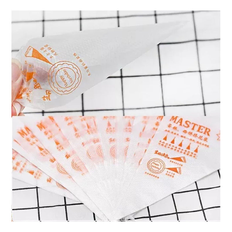 Pack300 Mangas Desechables Pasteleras Manga Desechable S,m,l Transparente