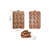 Pack X3 Moldes De Dinosaurios Para Chocolate Repostería Color Marrón Pastelería Cl