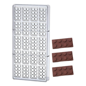 Molde Para Chocolate Moldes Policarbonato Moldes Lego 20 Cav