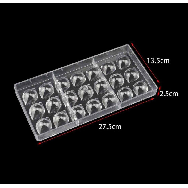 Pack X2 Moldes Chocolate Molde Chocolate Policarbonato Limon Gris