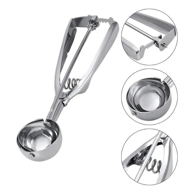 X6 Cucharas Helado Porcionadora Cuchara Helado Cuchara De Helado Bola De Helado 6cm Cucharas Para Servir Porcionadora Cuchara De Helado Con Liberación Cuchara Para Porciones Postres Pasteleriuscl