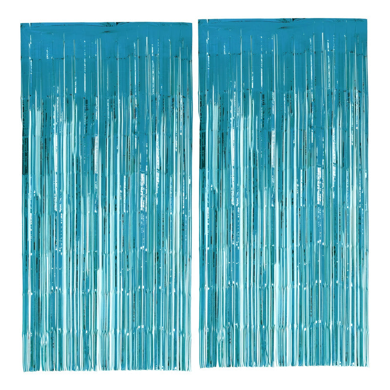 X2 Cortina Guirnalda Cumpleaños Guirnalda Cumpleaños Azul 2m Azul Claro Rectangular