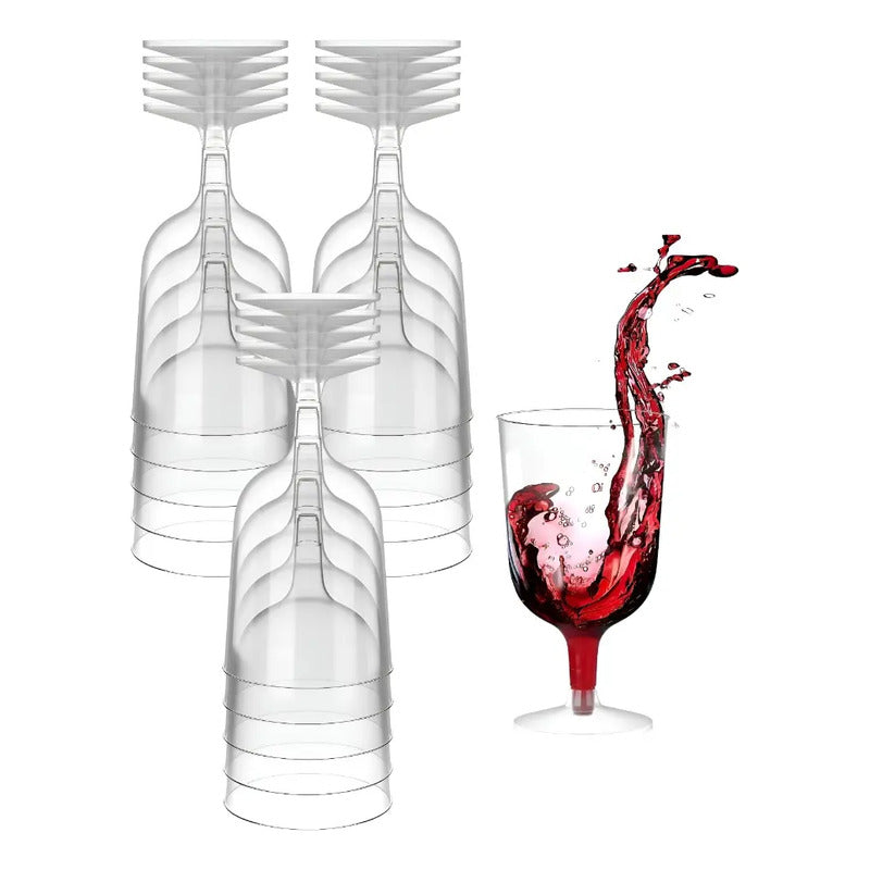 30 Copas De Vino Copa Acrilico Copa Plastico Copas 6oz/177ml Transparente