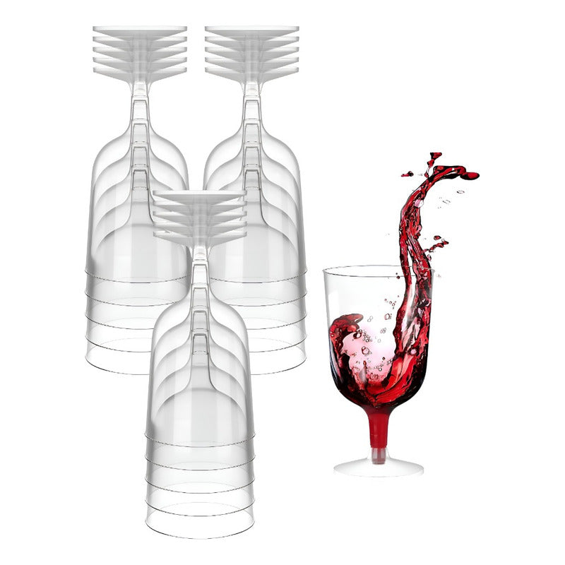 30 Copas De Vino Copa Acrilico Copa Plastico Copas 6oz/177ml Transparente