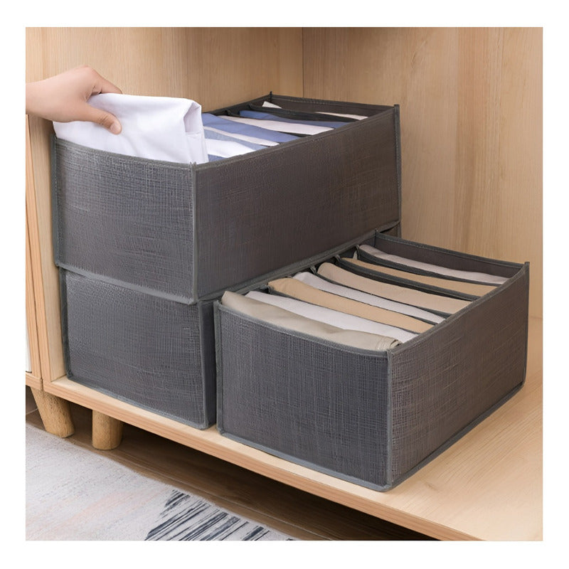Organizador De Pantalones Caja Organizadora Closet Interior - Gris-191