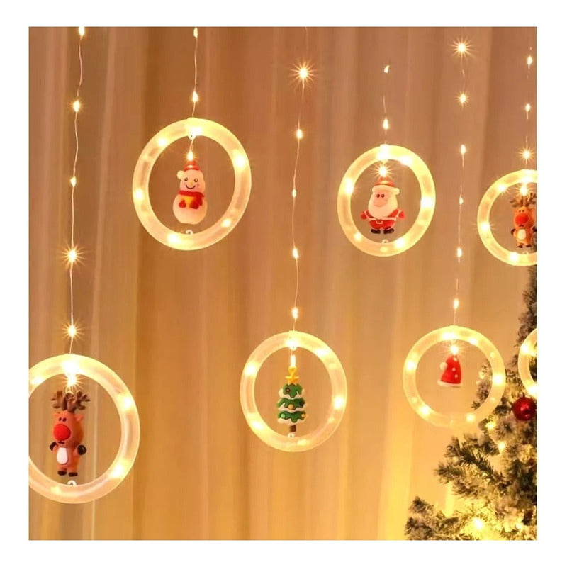 Cascada Guirnaldas Navidad Luces Guirnalda Navideñas 3012 Cálida