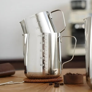 Jarra Leche Acero Lechero Barista Espumador De Leche 550ml Plateado / Jarra Leche Acero 550ml