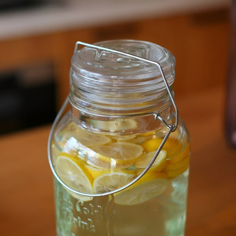 Dispensador De Bebidas Jarro De Vidrio Para Jugos Jarra 3.8l Transparente.