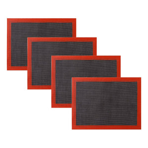 Pack 4 Lamina De Silicona Tapete Horno Microperforado Silpat