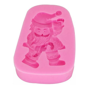 Molde De Silicona Molde Santa Molde Fondant Viejito Pascuero