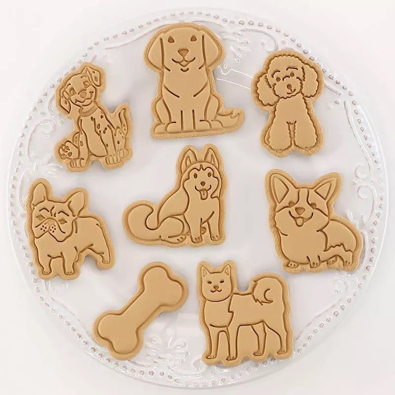 Moldes Para Galletas Perros Molde Galletas Mascotas Cortador Rosa Claro