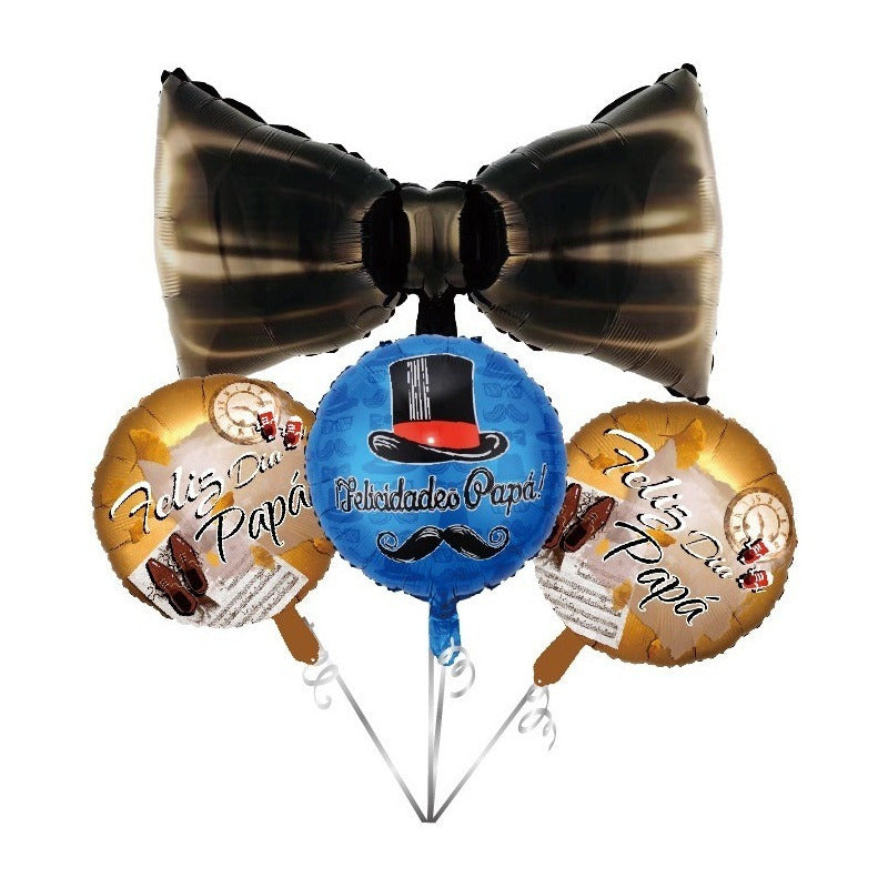 X4 Globos Dia Del Padre Decoracion Dia Del Padre Dia De Papa Globos Corbatin 101781