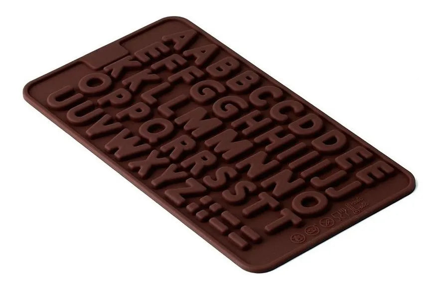 Moldes Chocolate Moldes De Silicona Molde Doble Abecedario