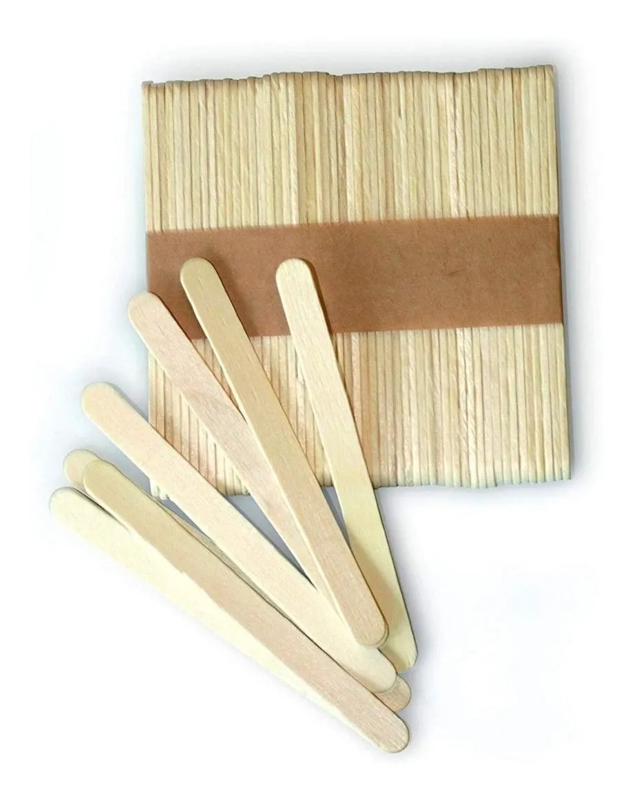 Pack X100 Palos Madera Paletas Palitos Helado Palos Helado
