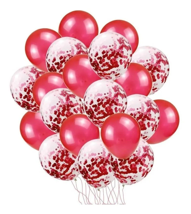 Pack 25 Set De Cumpleaños Globos Cumpleaños Globo Metalizado