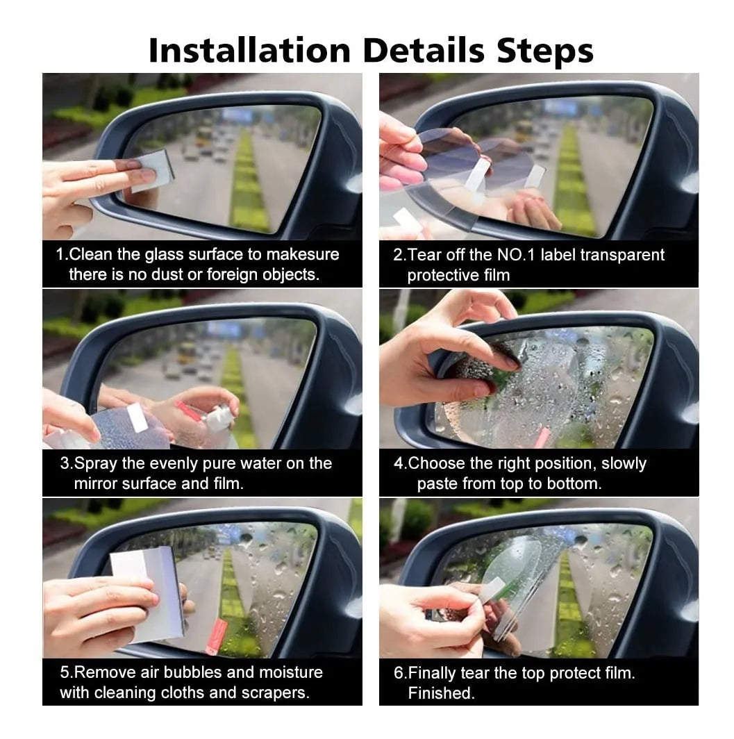 2 Lamina Antiempañante Anti Agua Laminas Espejo Retrovisor #969472639
