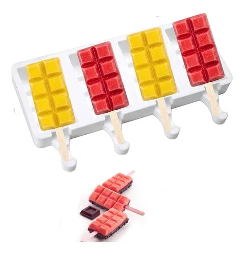 Moldes De Silicona Para Helados Molde Paletas Helado Mini051