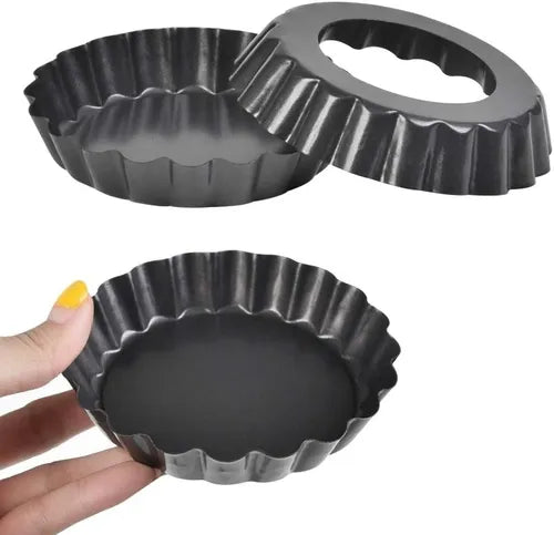 Pack X6 Moldes Tartaleta Desmontable Tarta Individual 8,5cm