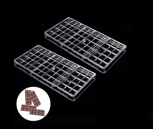 Pack 2 Molde Chocolate Policarbonato Moldes Barra Chocolate4