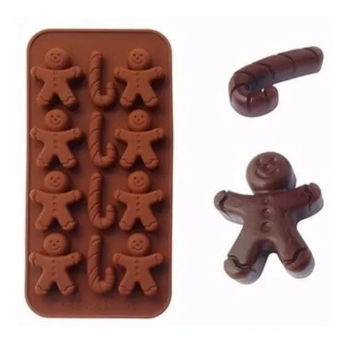 Moldes De Chocolate Molde De Silicona Molde Galleta Navidad
