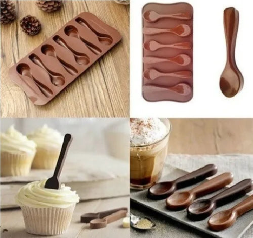 Moldes De Chocolate Moldes Silicona Chocolate Cucharas