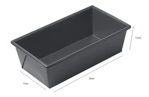 Pack X2 Molde Pan Molde Para Pan De Molde Rectangular 20cm